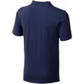 Navy - Back - Elevate Mens Calgary Short Sleeve Polo