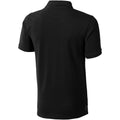 Solid Black - Back - Elevate Mens Calgary Short Sleeve Polo