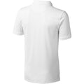 White - Back - Elevate Mens Calgary Short Sleeve Polo