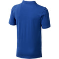 Blue - Back - Elevate Mens Calgary Short Sleeve Polo