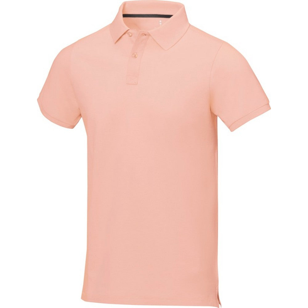 Pale Blush Pink - Side - Elevate Mens Calgary Short Sleeve Polo