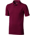 Burgundy - Front - Elevate Mens Calgary Short Sleeve Polo