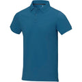 Tech Blue - Side - Elevate Mens Calgary Short Sleeve Polo