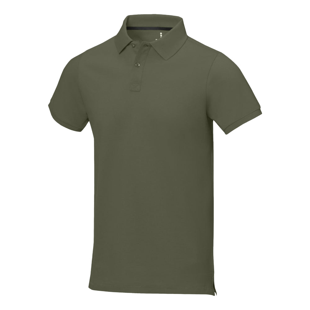 Light Forest Green - Side - Elevate Mens Calgary Short Sleeve Polo