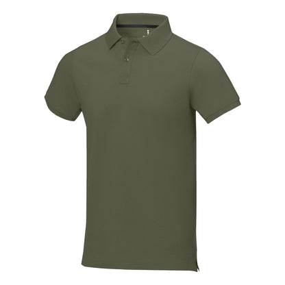 Light Forest Green - Side - Elevate Mens Calgary Short Sleeve Polo