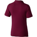 Burgundy - Back - Elevate Calgary Short Sleeve Ladies Polo