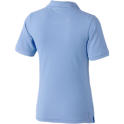 Light Blue - Back - Elevate Calgary Short Sleeve Ladies Polo