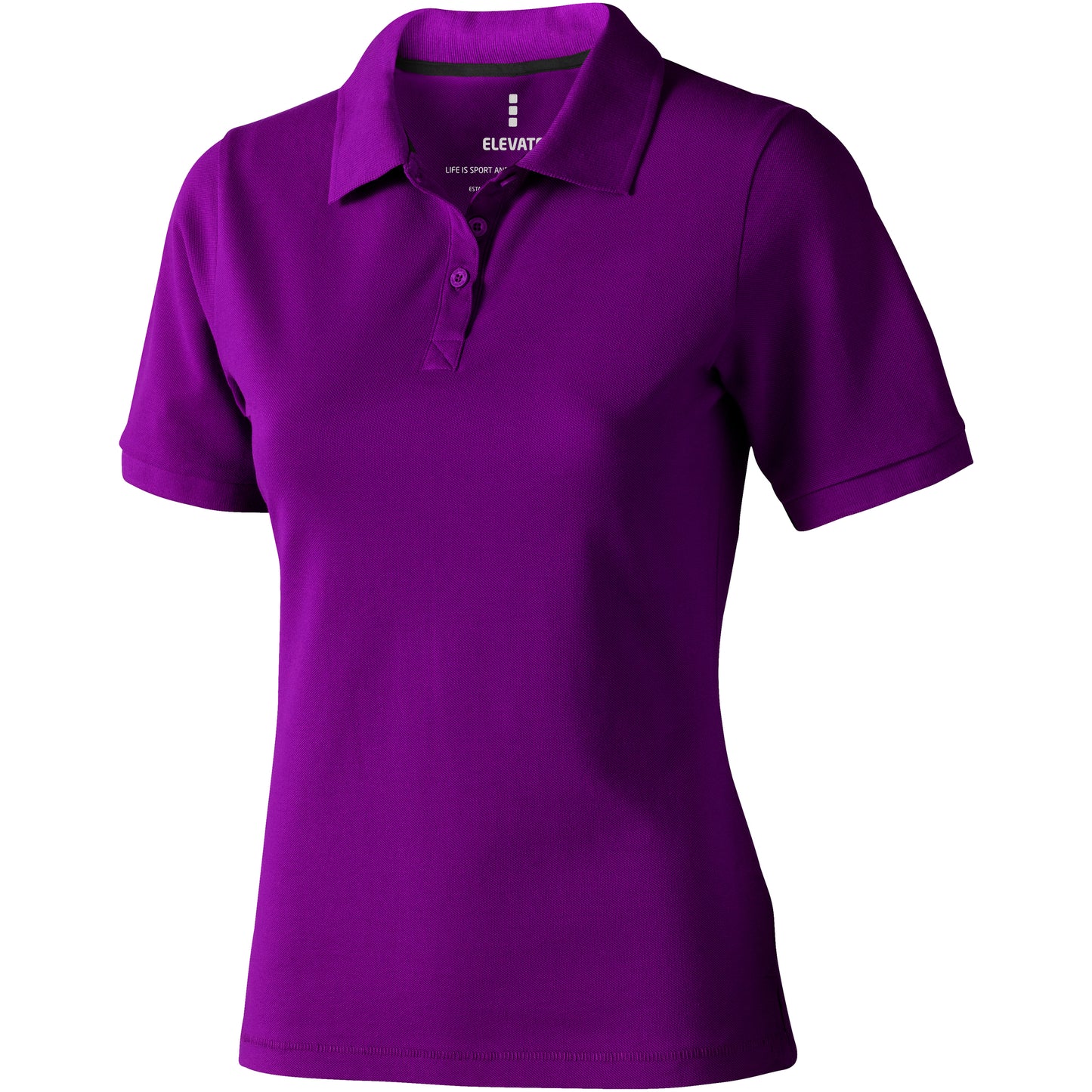 Plum - Front - Elevate Calgary Short Sleeve Ladies Polo