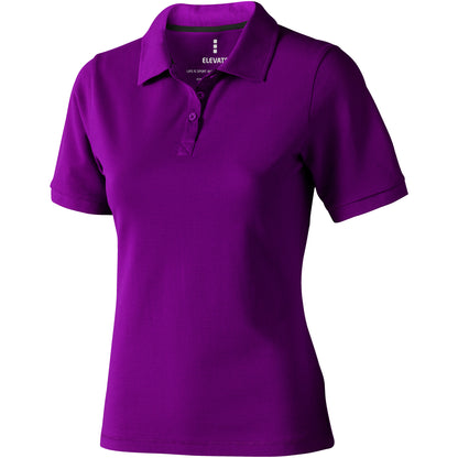 Plum - Front - Elevate Calgary Short Sleeve Ladies Polo