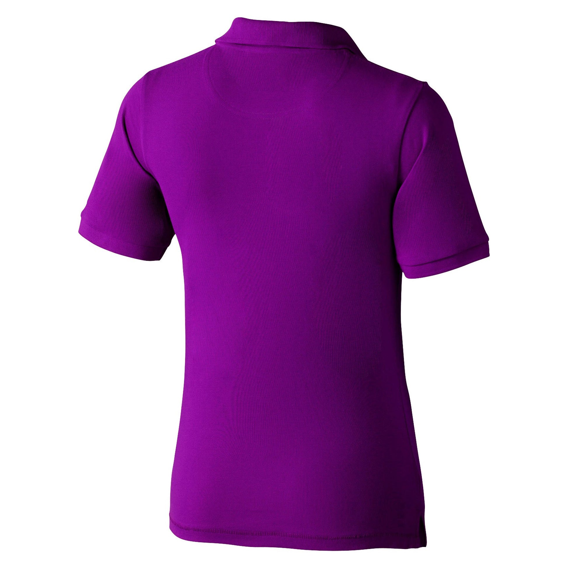 Plum - Back - Elevate Calgary Short Sleeve Ladies Polo