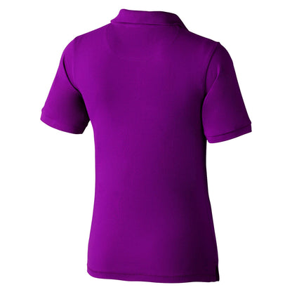 Plum - Back - Elevate Calgary Short Sleeve Ladies Polo