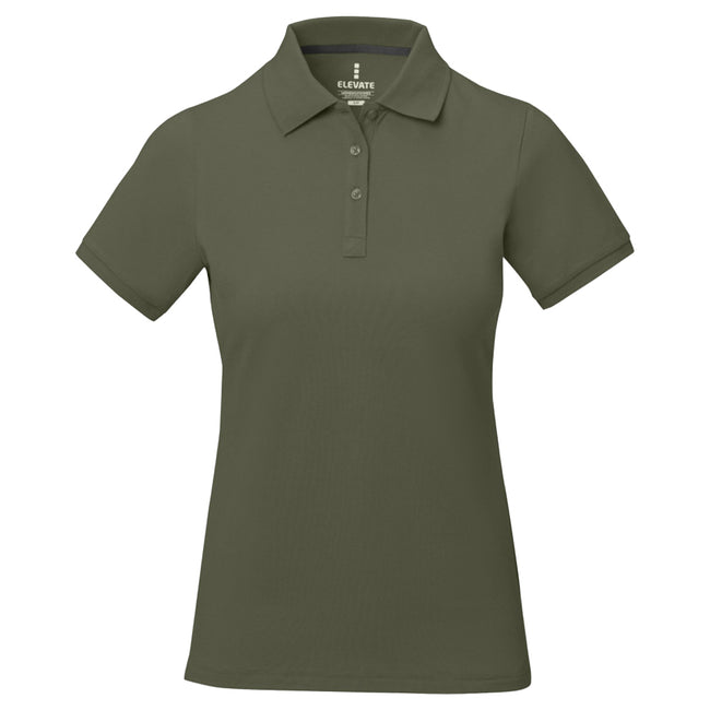 Light Forest Green - Front - Elevate Calgary Short Sleeve Ladies Polo