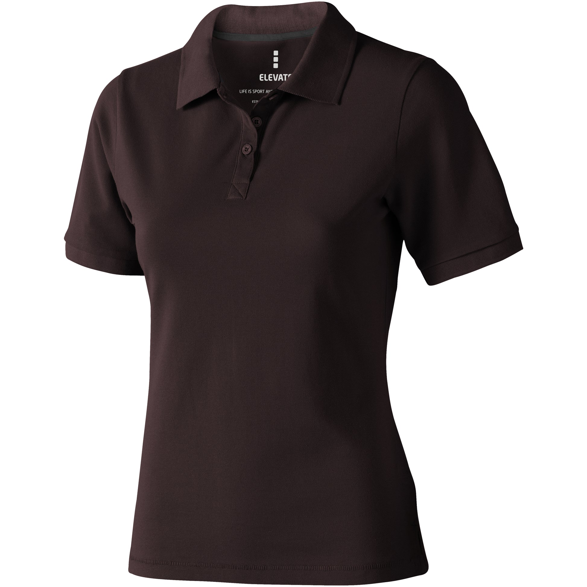 Light Pink - Close up - Elevate Calgary Short Sleeve Ladies Polo