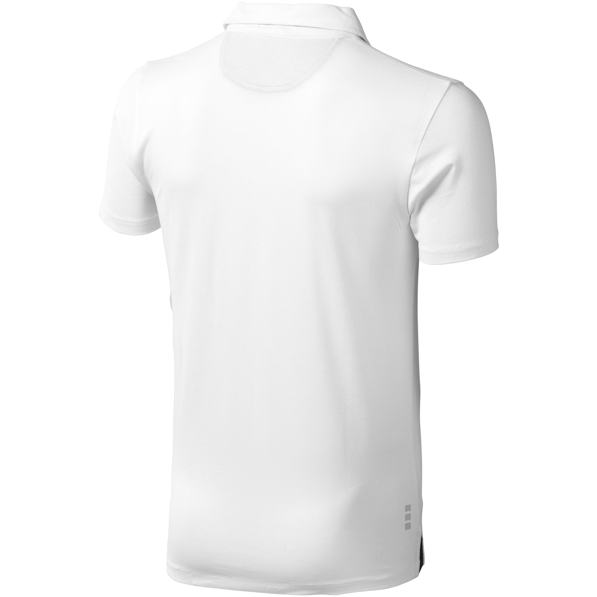White - Back - Elevate Mens Markham Short Sleeve Polo