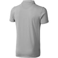 Grey Melange - Back - Elevate Mens Markham Short Sleeve Polo