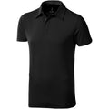 Anthracite - Front - Elevate Mens Markham Short Sleeve Polo