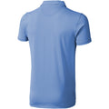 Light Blue - Back - Elevate Mens Markham Short Sleeve Polo