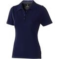 Navy - Front - Elevate Markham Short Sleeve Ladies Polo