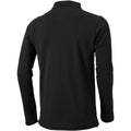 Solid Black - Back - Elevate Mens Oakville Long Sleeve Polo Shirt
