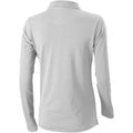 Grey Melange - Back - Elevate Oakville Long Sleeve Ladies Polo Shirt
