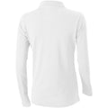 White - Back - Elevate Oakville Long Sleeve Ladies Polo Shirt