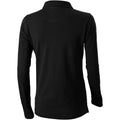Solid Black - Back - Elevate Oakville Long Sleeve Ladies Polo Shirt