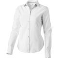 White - Front - Elevate Vaillant Long Sleeve Ladies Shirt