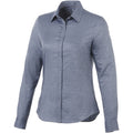 Navy - Front - Elevate Vaillant Long Sleeve Ladies Shirt