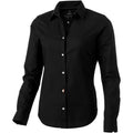 Solid Black - Front - Elevate Vaillant Long Sleeve Ladies Shirt