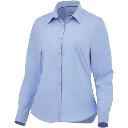 Light Blue - Front - Elevate Womens-Ladies Hamell Long Sleeve Shirt