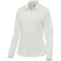 White - Front - Elevate Womens-Ladies Hamell Long Sleeve Shirt