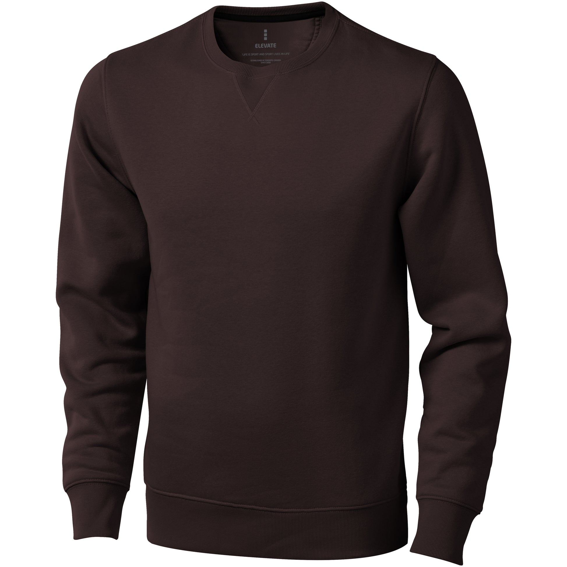 Navy - Side - Elevate Mens Surrey Crew Neck Sweater