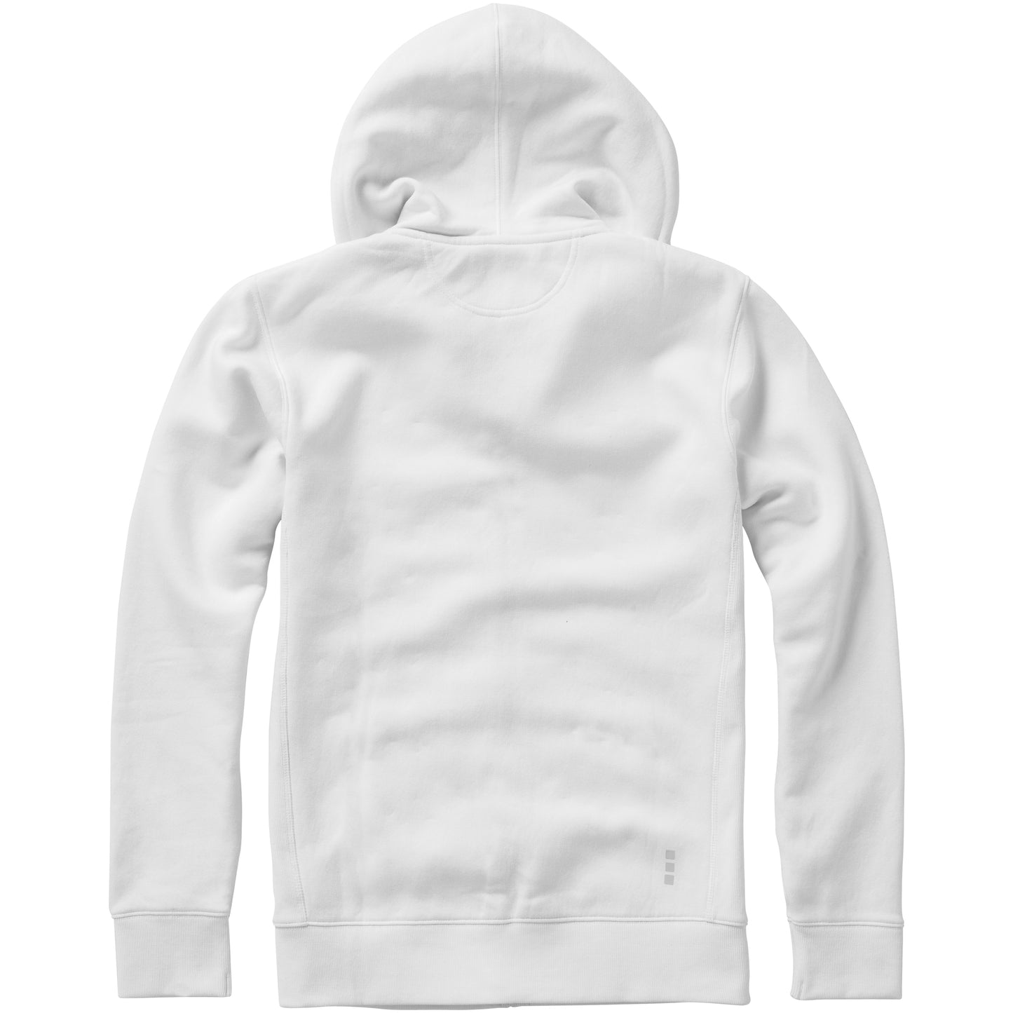 White - Back - Elevate Mens Arora Hooded Full Zip Sweater