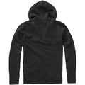 Solid Black - Back - Elevate Mens Arora Hooded Full Zip Sweater