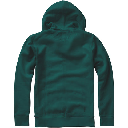 Forest Green - Back - Elevate Mens Arora Hooded Full Zip Sweater