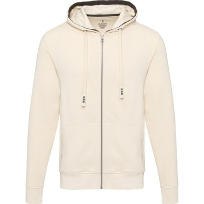 Sandstone - Front - Elevate Mens Arora Hooded Full Zip Sweater