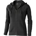 Anthracite - Front - Elevate Womens-Ladies Arora Hooded Full Zip Sweater