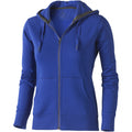 Blue - Front - Elevate Womens-Ladies Arora Hooded Full Zip Sweater