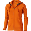Orange - Front - Elevate Womens-Ladies Arora Hooded Full Zip Sweater