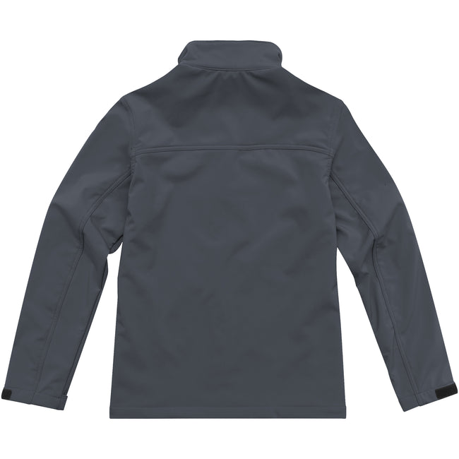 Storm Grey - Back - Elevate Mens Maxson Softshell Jacket