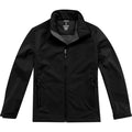 Solid Black - Side - Elevate Mens Maxson Softshell Jacket