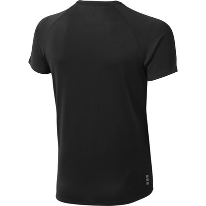 Solid Black - Back - Elevate Mens Niagara Short Sleeve T-Shirt