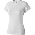 White - Front - Elevate Womens-Ladies Niagara Short Sleeve T-Shirt