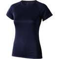 Navy - Front - Elevate Womens-Ladies Niagara Short Sleeve T-Shirt