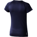 Navy - Back - Elevate Womens-Ladies Niagara Short Sleeve T-Shirt
