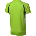 Apple Green-Anthracite - Back - Elevate Mens Quebec Short Sleeve T-Shirt