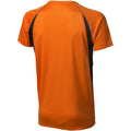 Orange-Anthracite - Back - Elevate Mens Quebec Short Sleeve T-Shirt