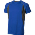 Blue-Anthracite - Front - Elevate Mens Quebec Short Sleeve T-Shirt
