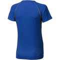 Blue-Anthracite - Back - Elevate Womens-Ladies Quebec Short Sleeve T-Shirt