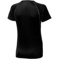 Solid Black-Anthracite - Back - Elevate Womens-Ladies Quebec Short Sleeve T-Shirt